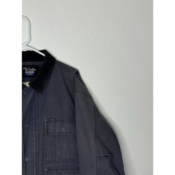 VTG Walls Blizzard Pruf Canvas Jacket Mens Large Chore Barn Work Distressed Coat - Picture 4 of 16